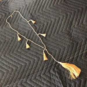Zacasa tassel necklace  24 in